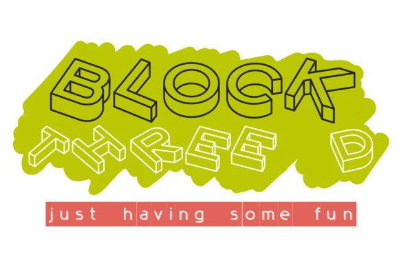 Block3D Font for Creative Crafters and Makers