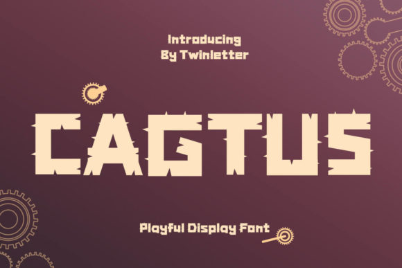 Cagtus Display Font for Bold Branding and Eye-Catching Designs