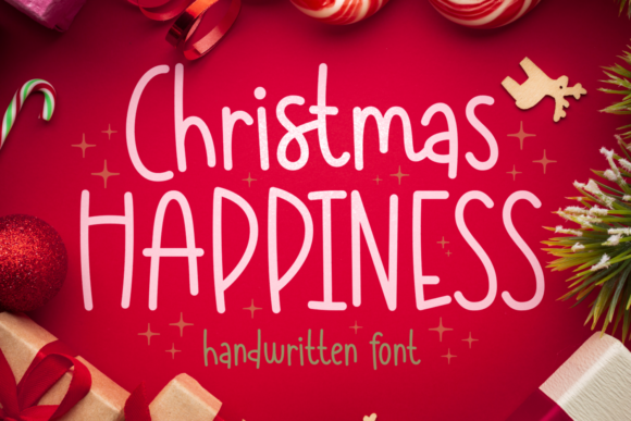 Christmas Happiness: A Festive Display Font for Designers
