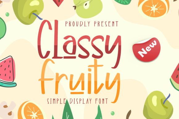 Classy Fruity Font for Social Media and Display Campaigns