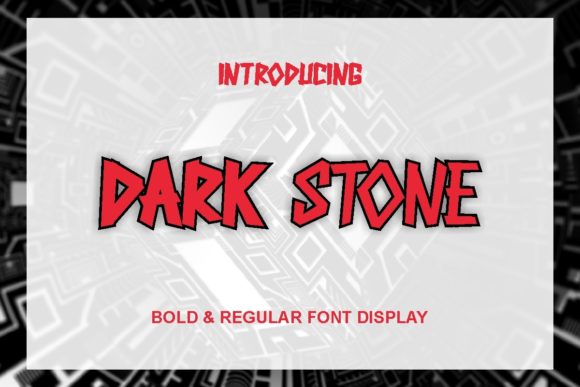 Dark Stone Font for Bold Branding and Display Design