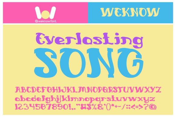 Everlasting Song: A Whimsical Font for Editorial Magic