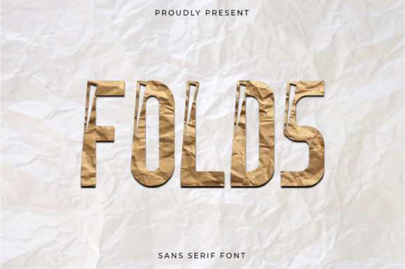 Folds: A Cool Display Font for Creative Projects