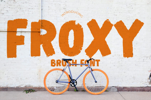 Froxy Display Font for Creative Product Makers