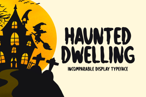 Haunted Dwelling Font for Editorial Design and Branding