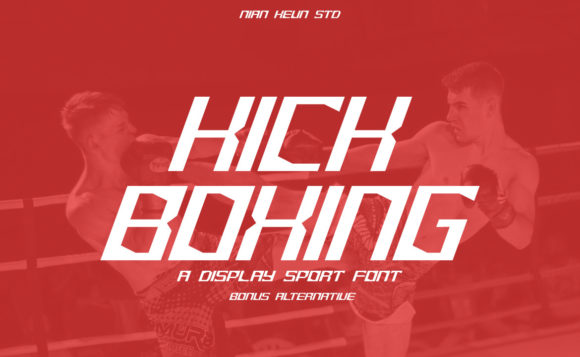 Kick Boxing Font: Bold and Dynamic Display Type