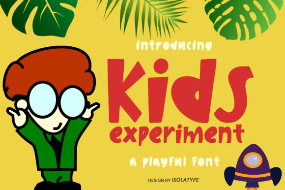 Kids Experiment Font: Quirky Display Typography for Digital Design
