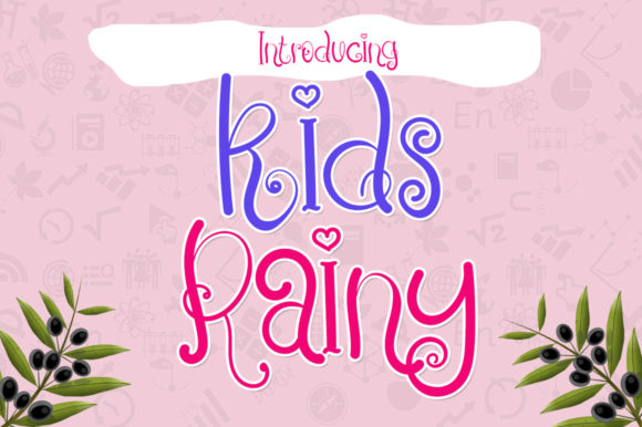 Kids Rainy Font for Modern Editorial Design