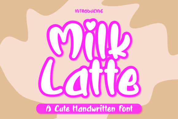 Milk Latte Font: A Whimsical Display Typeface for Creative Projects