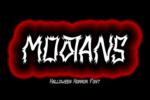 Mootans Font: A Spooky Display Typeface for Halloween-Themed Web Design
