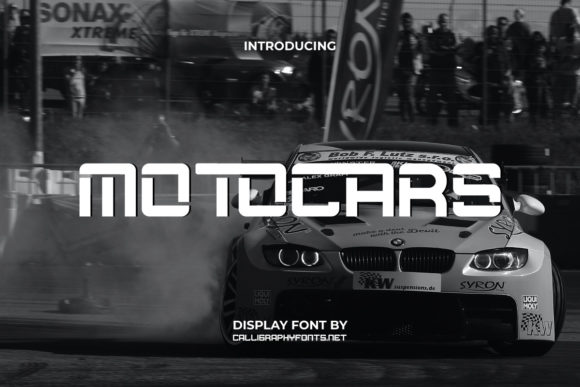 Motocars Font for Modern Editorial Design