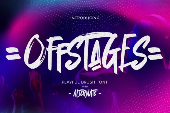 Offstages Font: A Display Typeface with Street Art Flair