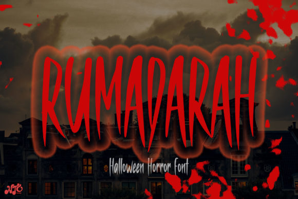 Rumadarah Font: A Dark Display Typeface for Halloween and Beyond