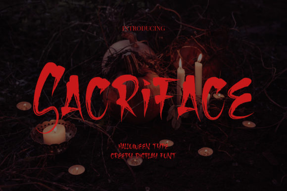 Sacriface Font for Creepy Campaigns and Movie Poster Design