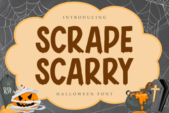 Scrape Scarry Font for Halloween Campaigns
