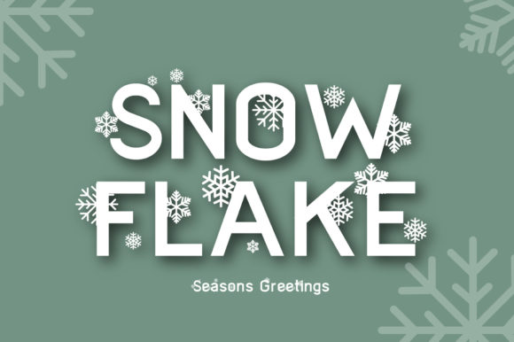 Snowflake Font: A Wintery Display Typeface for Editorial Design