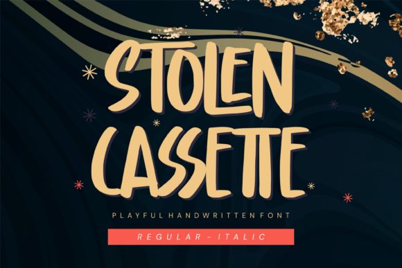 Stolen Cassette Font for Playful and Authentic Craft Designs