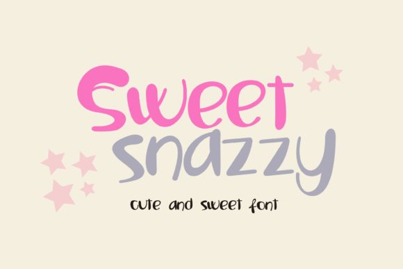 Sweet Snazy Display Font for Sweet and Playful Craft Projects