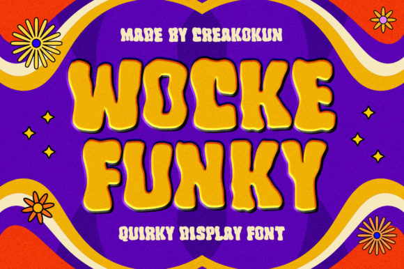 Wocke Funky: A Playful Vintage Display Font