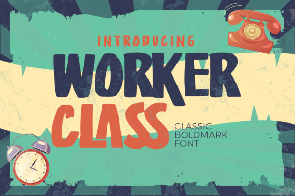 Worker Class Font for Bold Digital Branding and Display Typography