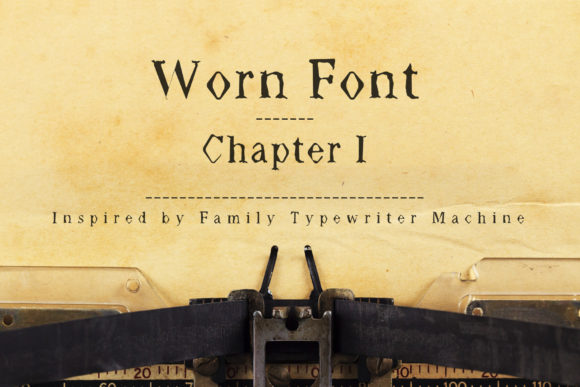 Worn Font: A Display Typeface for Memorable Branding