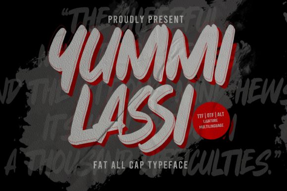 Yummi Lassi Font for Bold Branding and Street-Style Campaigns