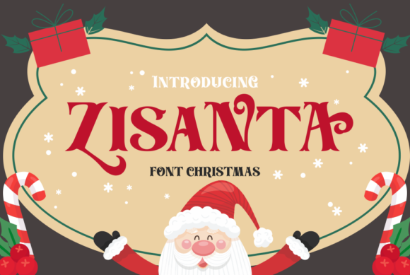 Zisanta Font for Festive Handmade Creations